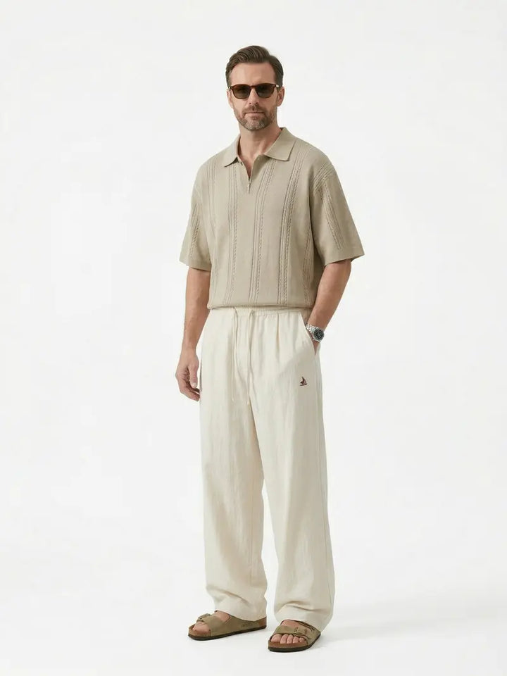 Linen Breeze Wide-Leg Pants
