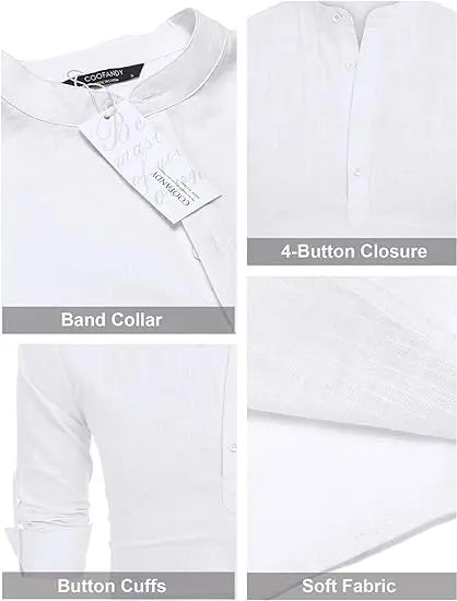 Coastal Linen Henley