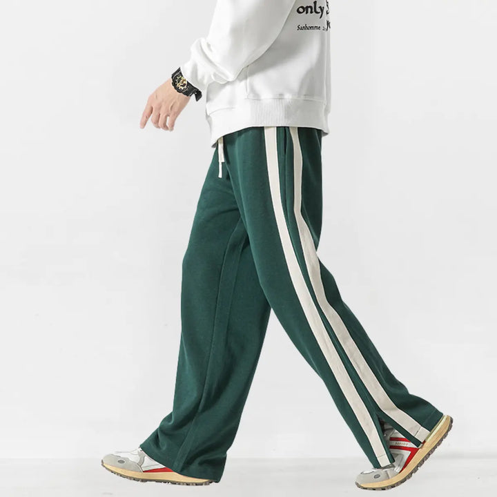 Retro Striped Athleisure Track Pants