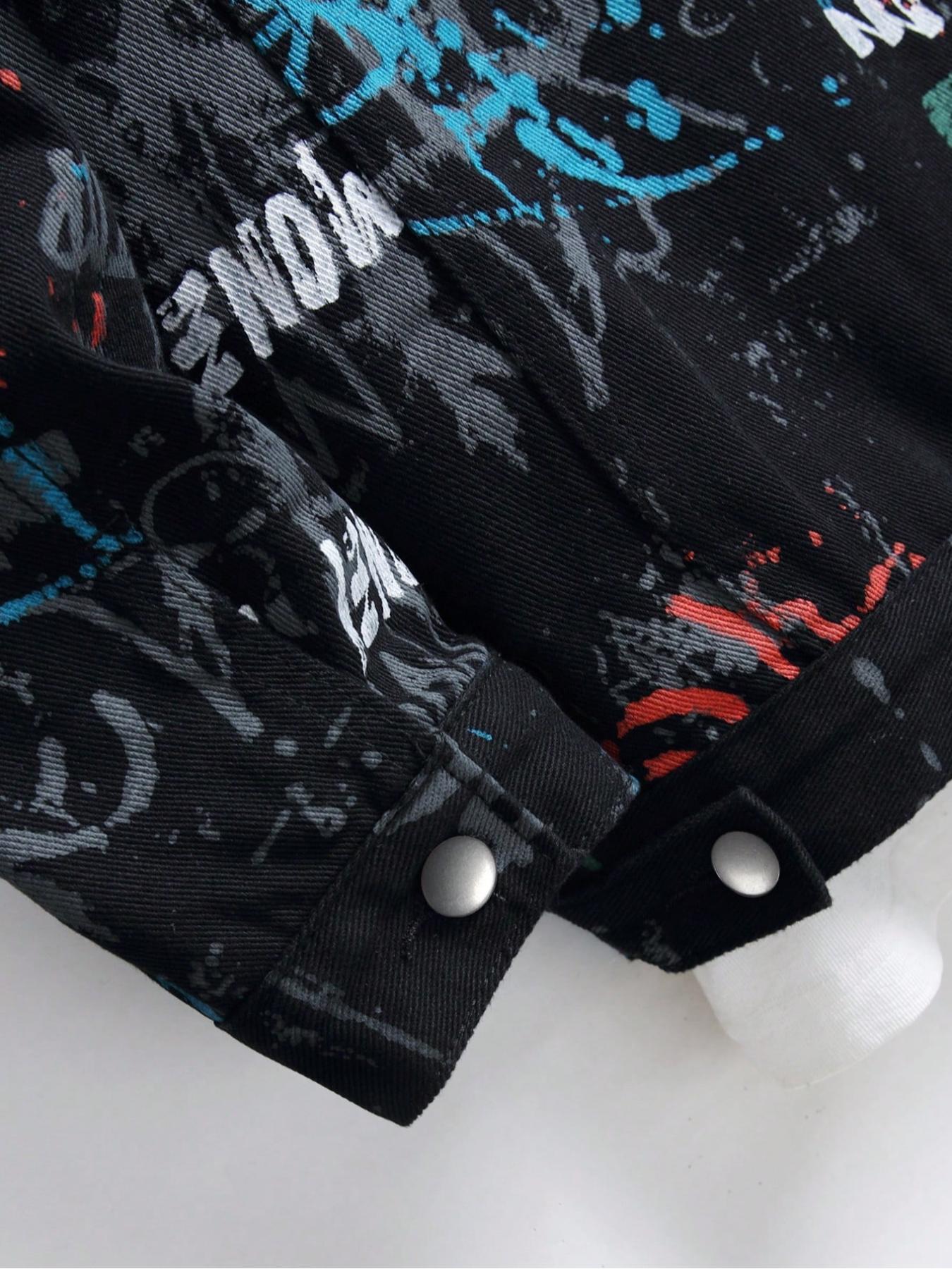 Urban Graffiti Denim Jacket
