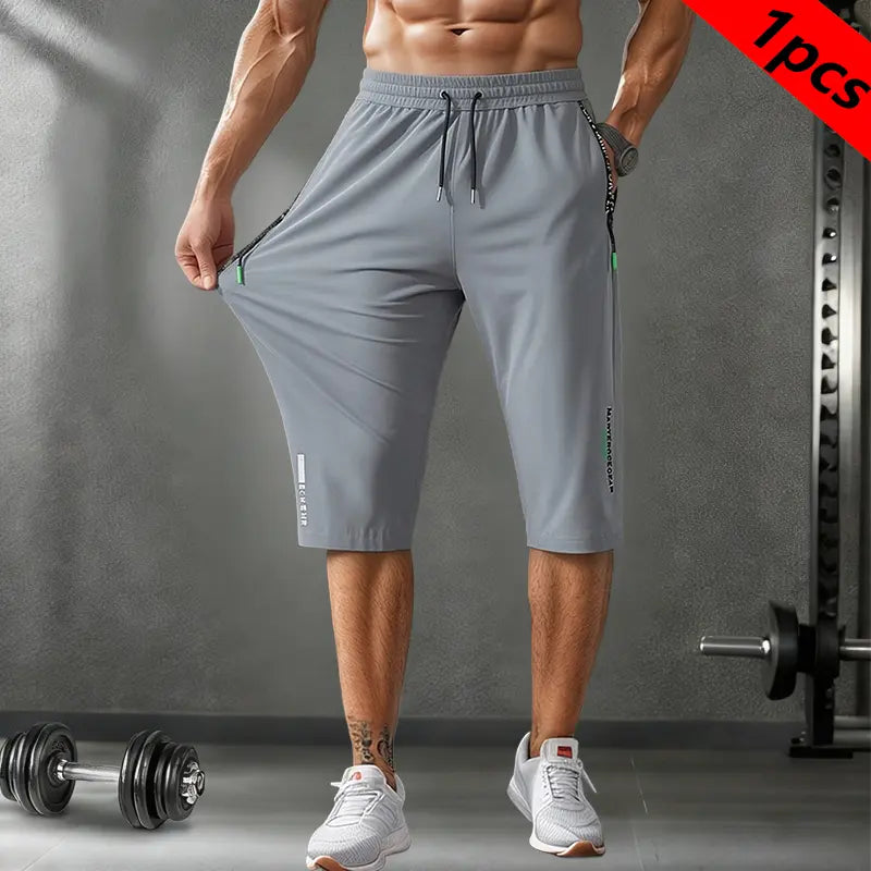 Men’s lightweight ice silk 3/4 pants