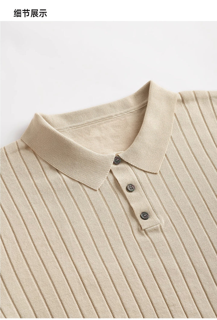 Minimal Ribbed Polo Tee