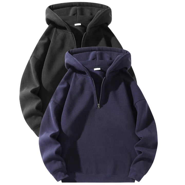 Half-Zip Long Sleeve Hoodie
