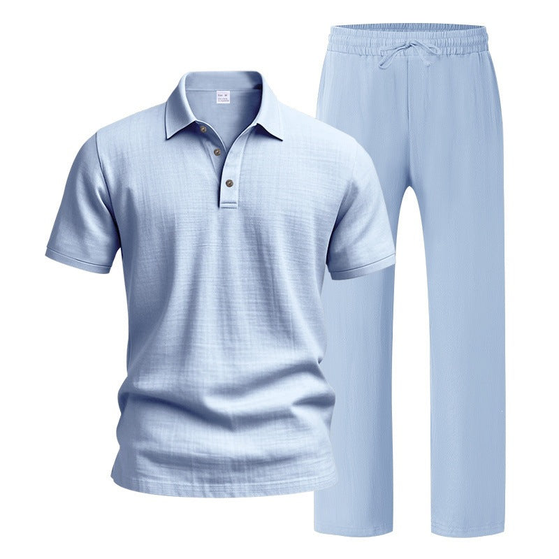 Men’s Linen Beach Two Piece Set