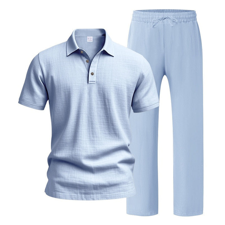 Men’s Linen Beach Two Piece Set