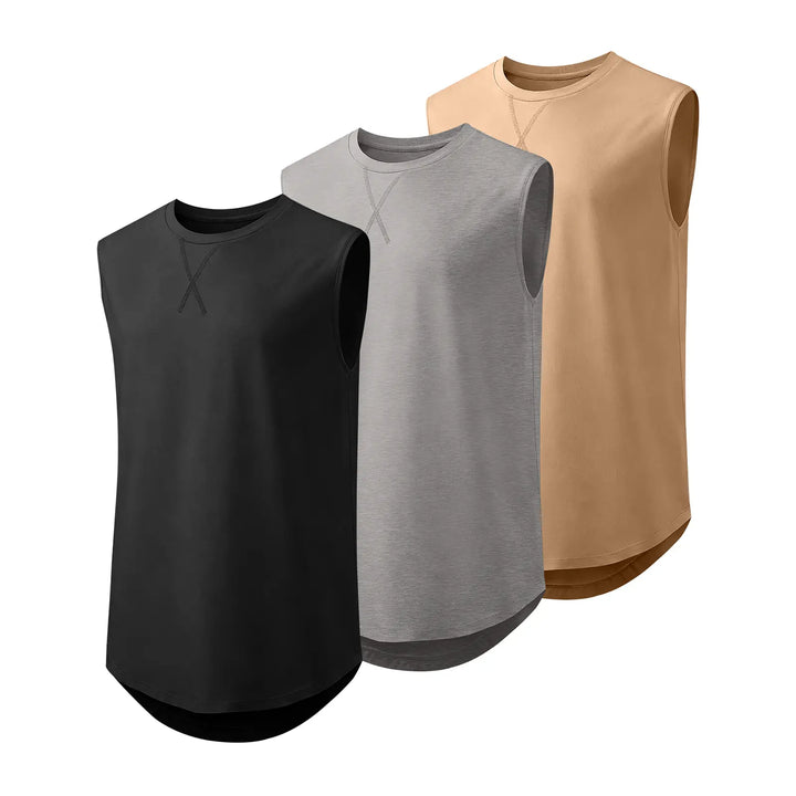 Extended Curve Hem Muscle Tee