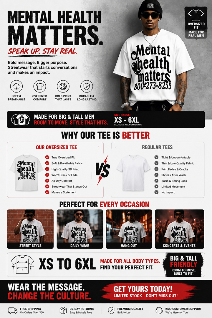 Mental Health Matters Tee - White