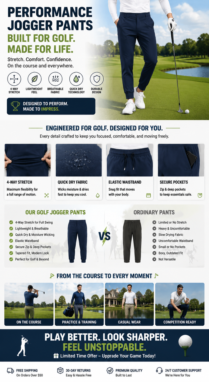 PERFORMANCE JOGGER GOLF PANTS