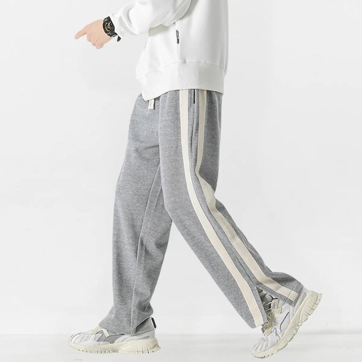 Retro Striped Athleisure Track Pants