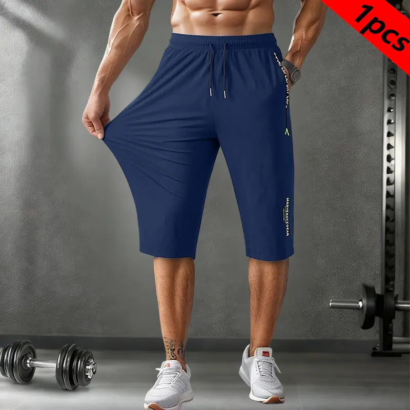 Men’s lightweight ice silk 3/4 pants