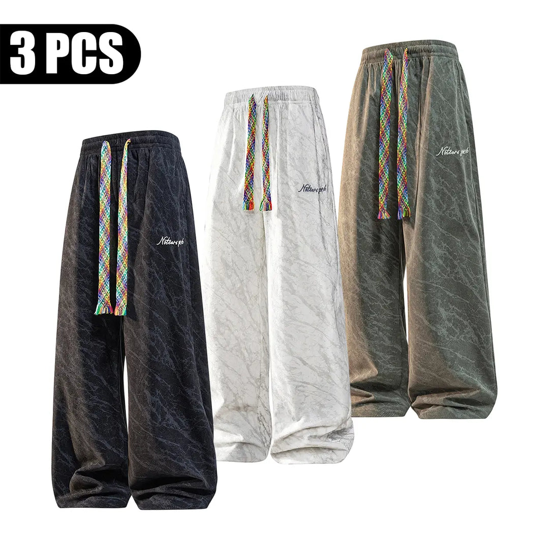 corduroy wide-leg streetwear pants