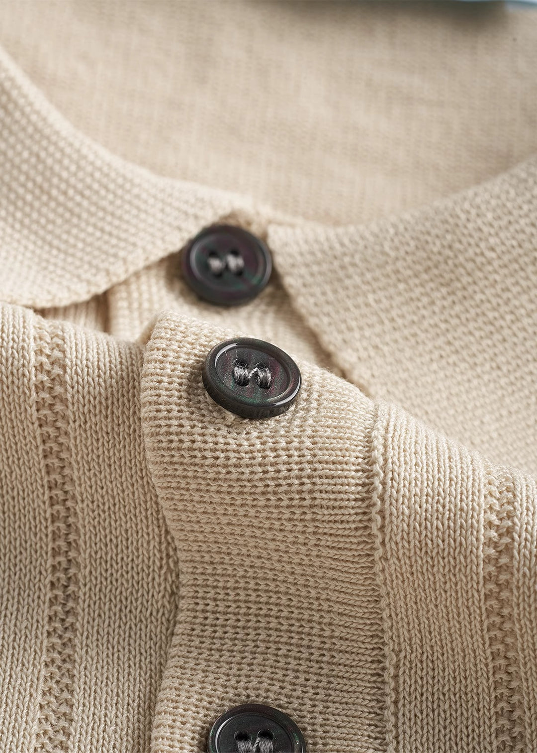 Minimal Ribbed Polo Tee