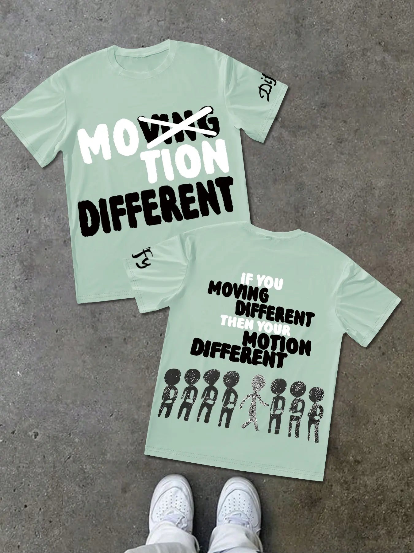 Motion Different Graphic Street Tee