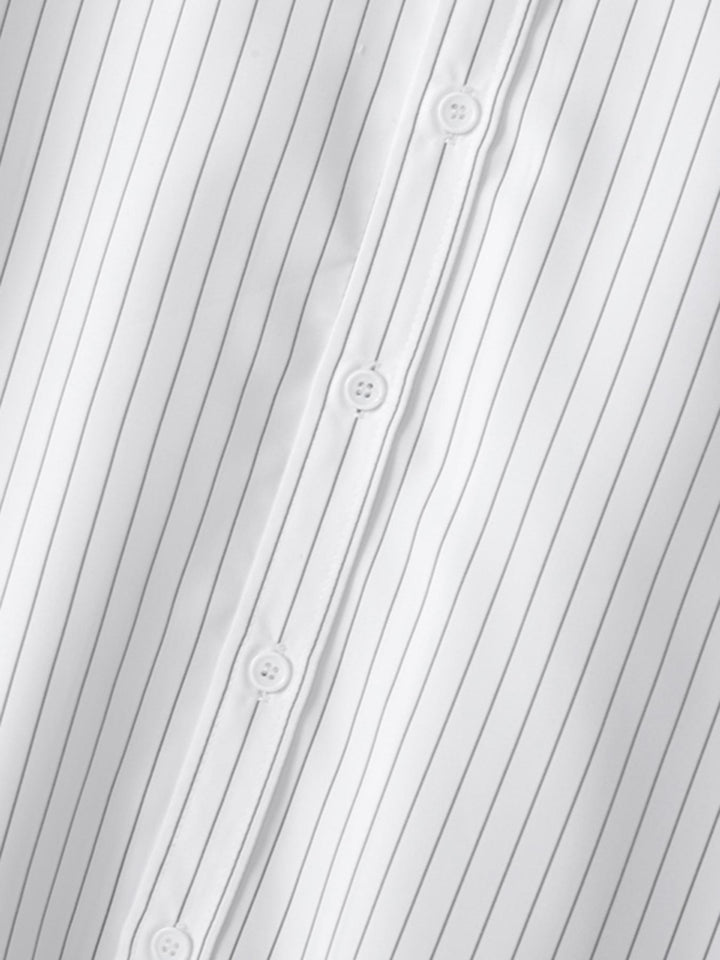 LuxeStripe Overshirt