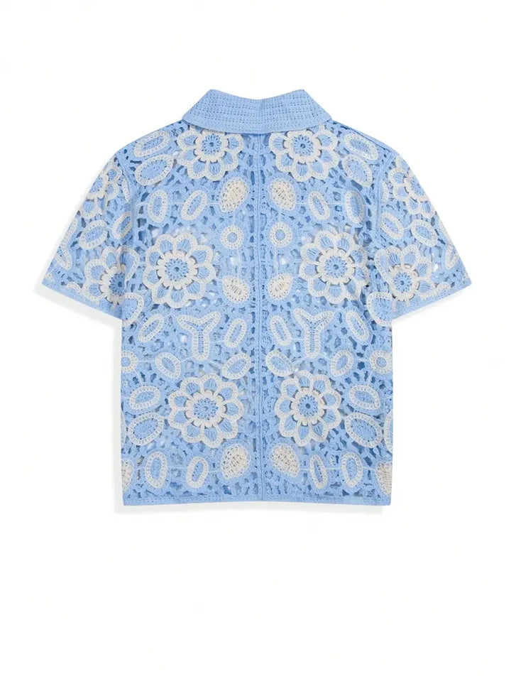 Crochet Knit Shirt