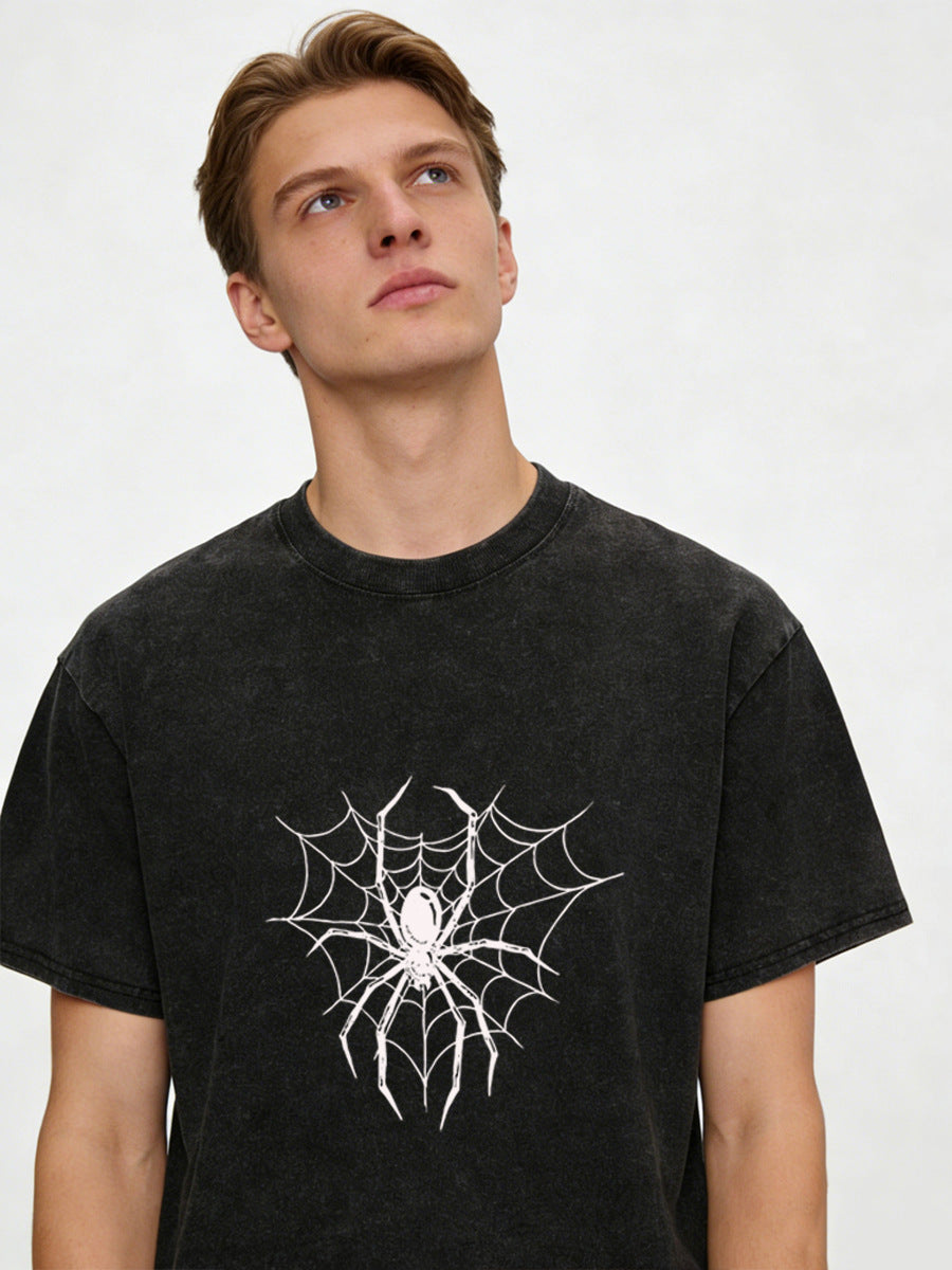 Vintage Spider Web Washed Tee