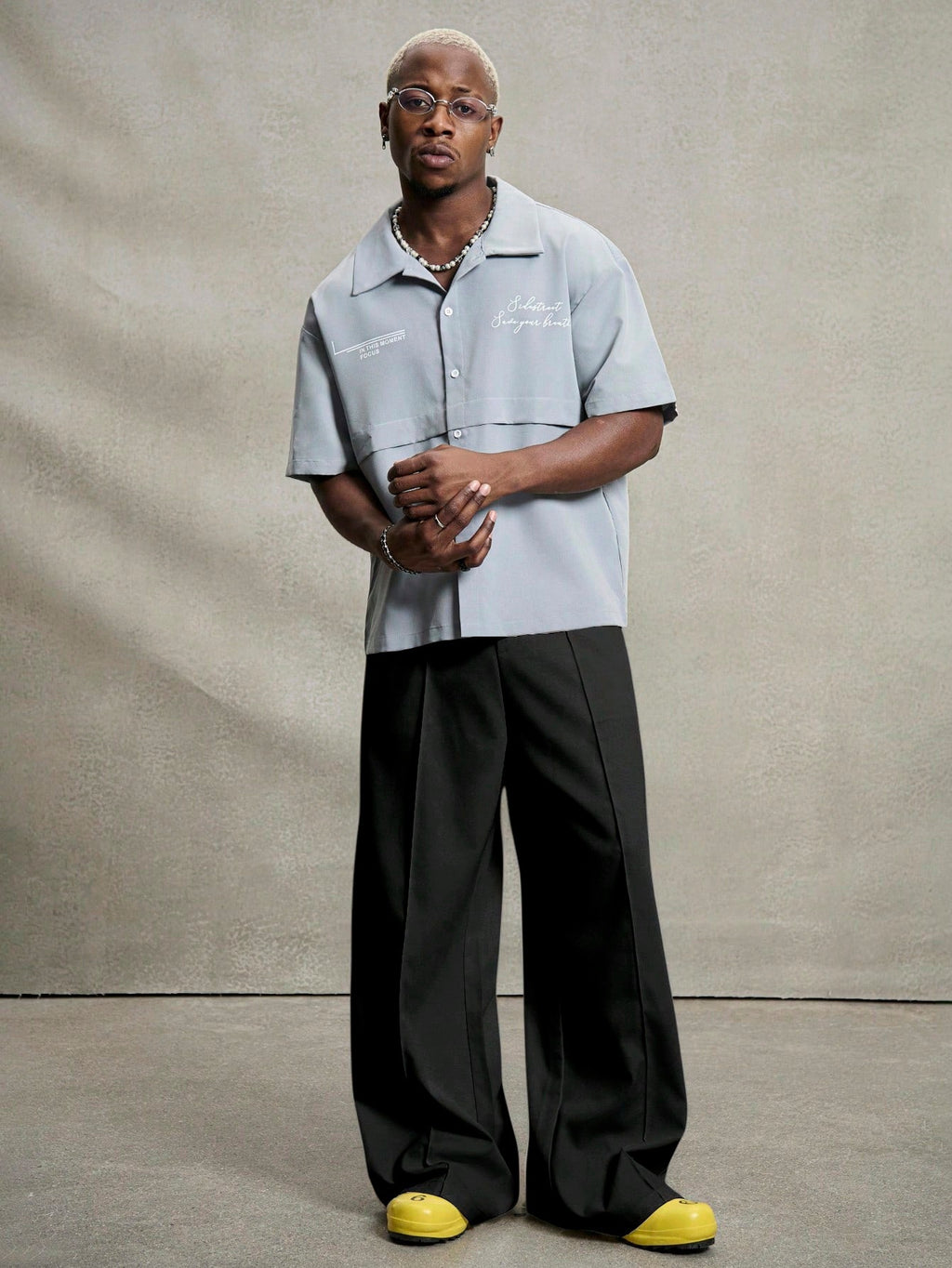Elite Drape Wide-Leg Trousers