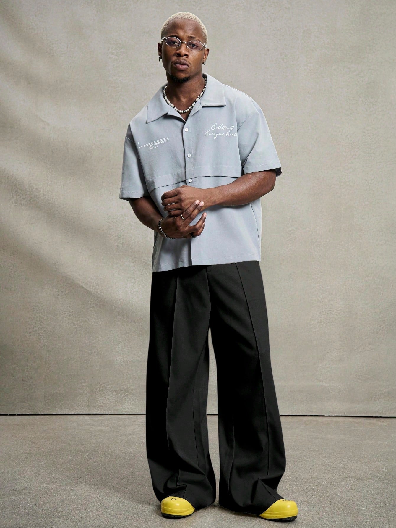 Elite Drape Wide-Leg Trousers