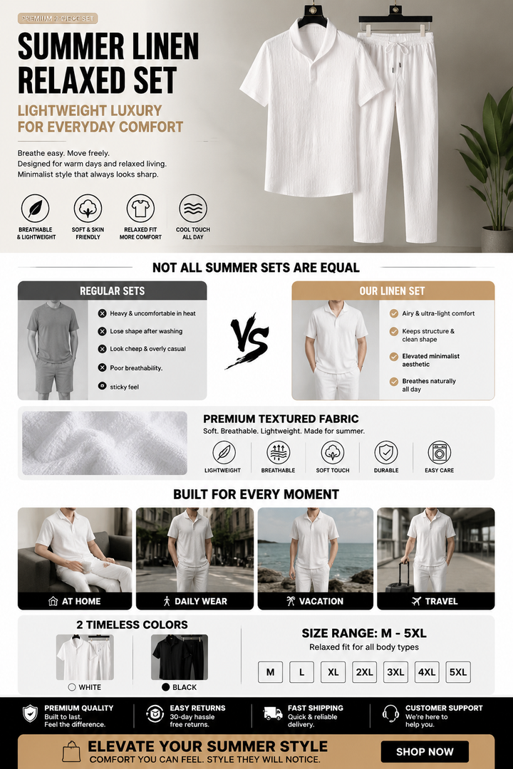SUMMER LINEN RELAXED SET