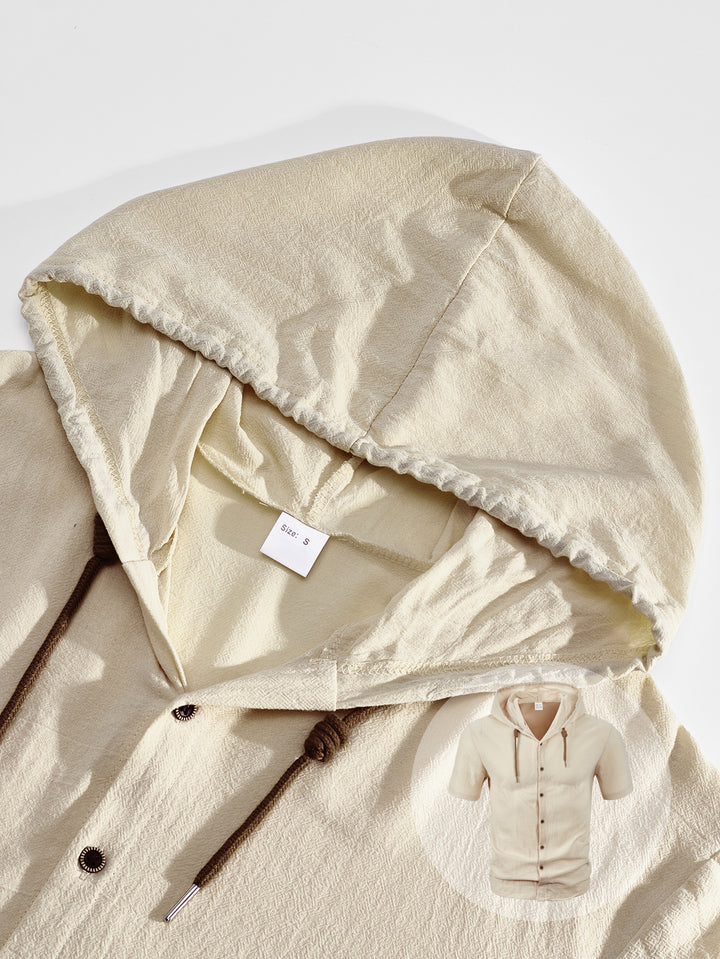 Linen-Blend Relaxed Fit Shirt &amp; Pants Set