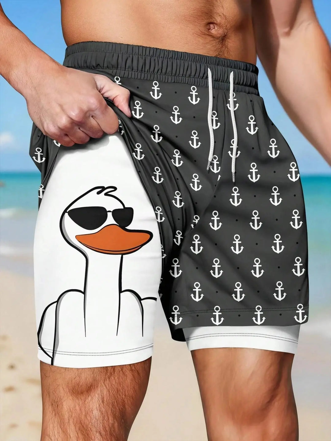 TideFlex 2-in-1 Beach Shorts