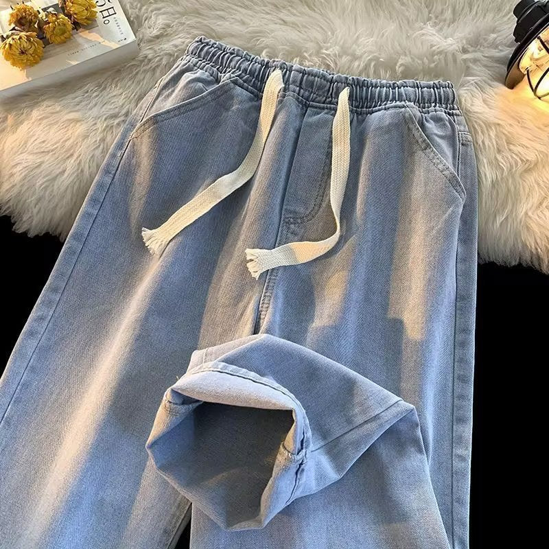 Vintage Wash Baggy Denim Jeans