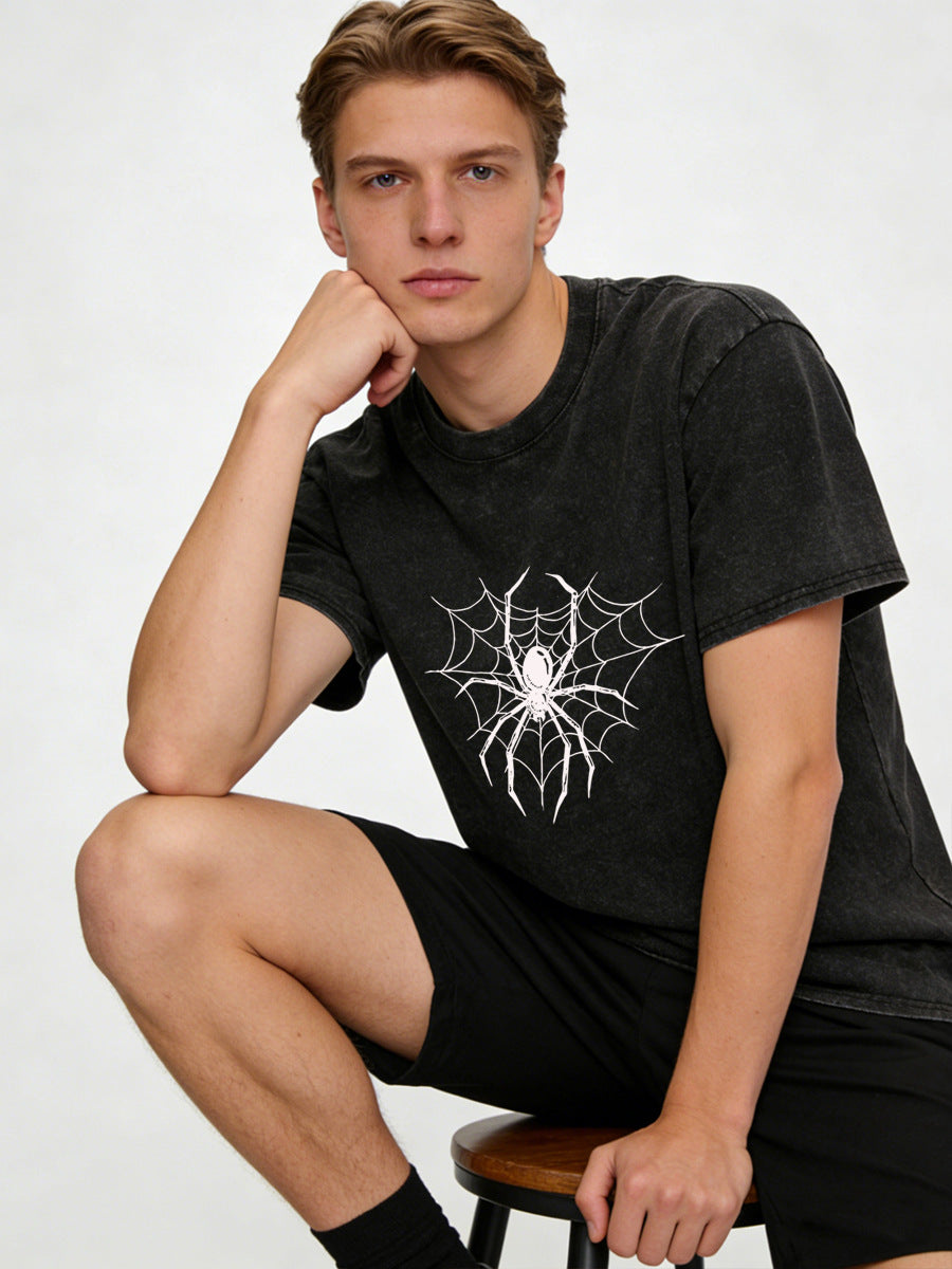 Vintage Spider Web Washed Tee