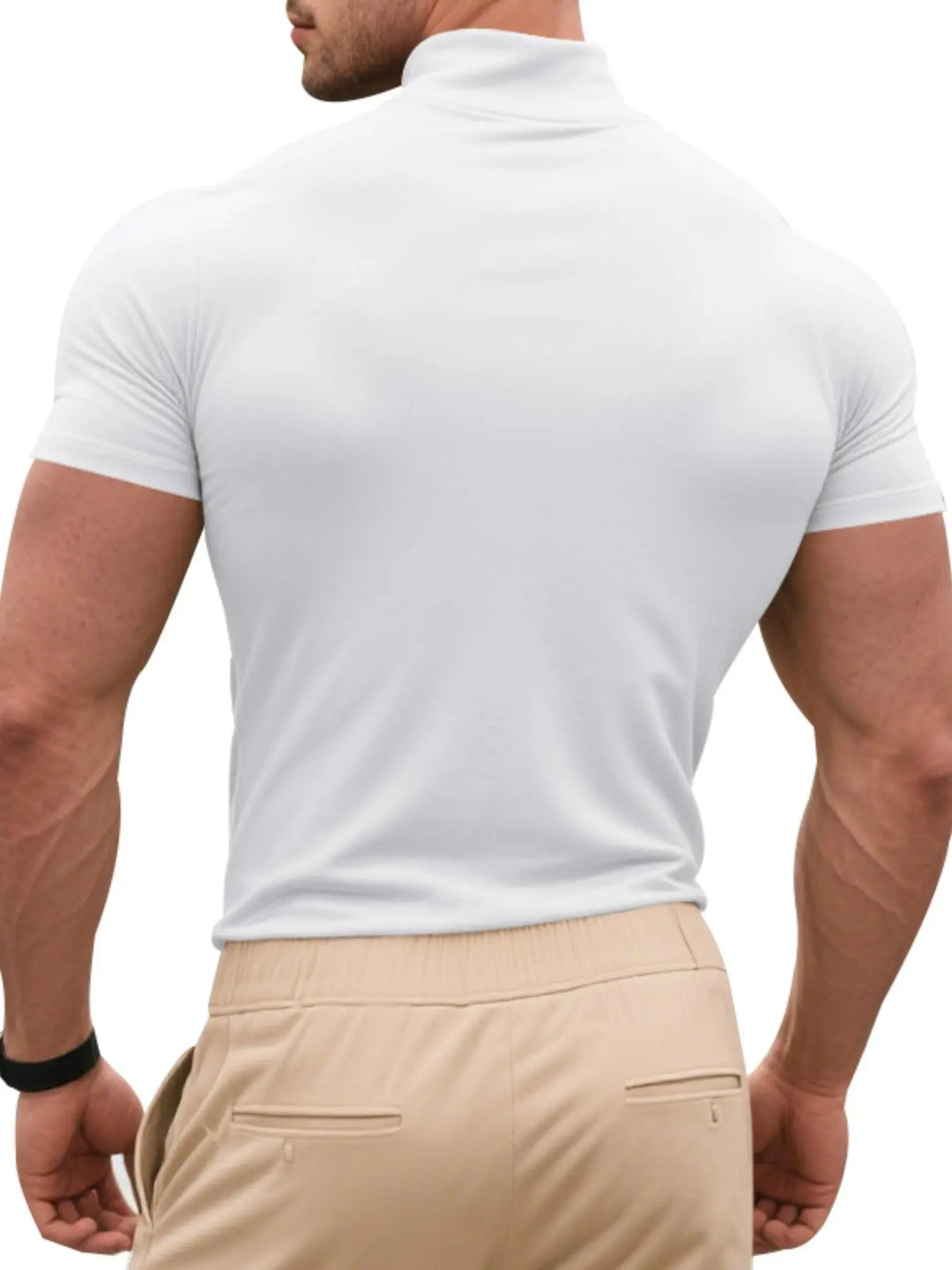 Athletic Contour Mock Neck Tee