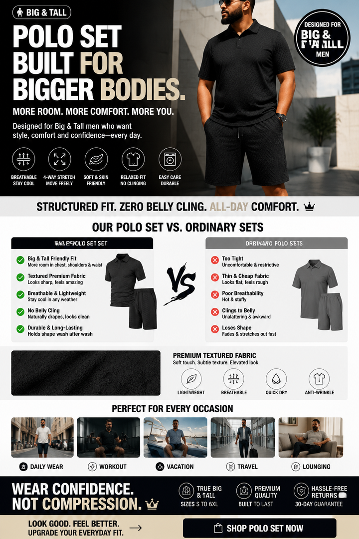 BIG &amp; TALL POLO SET