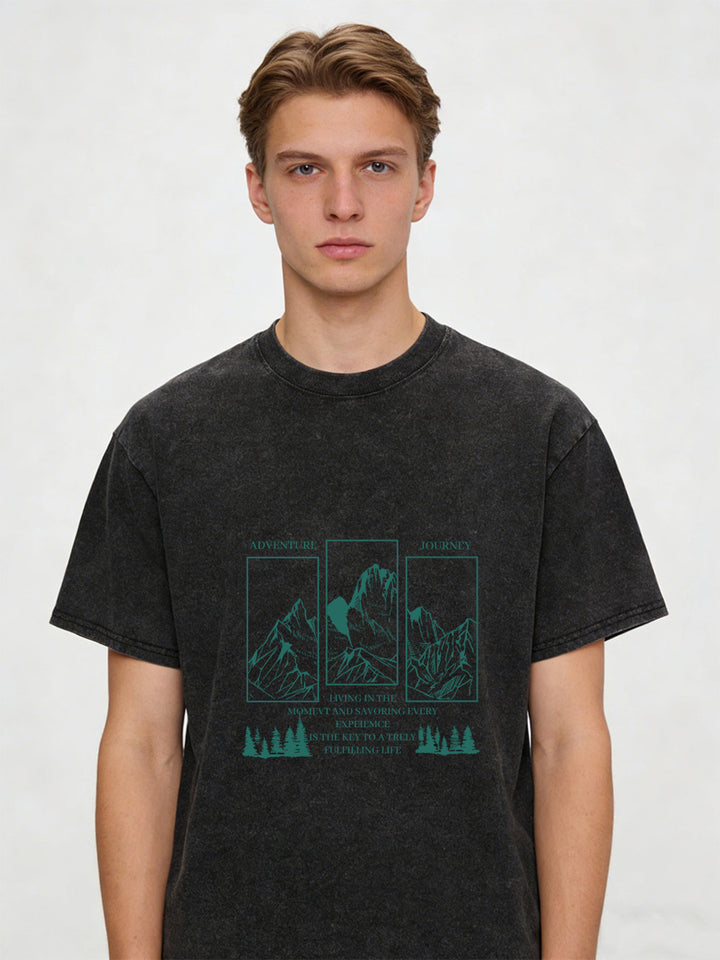 Vintage Washed Mountain Graphic Tee