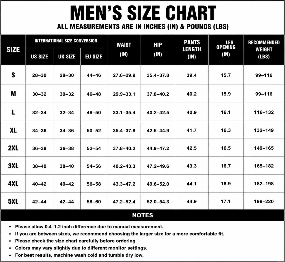 5PCS MEN&