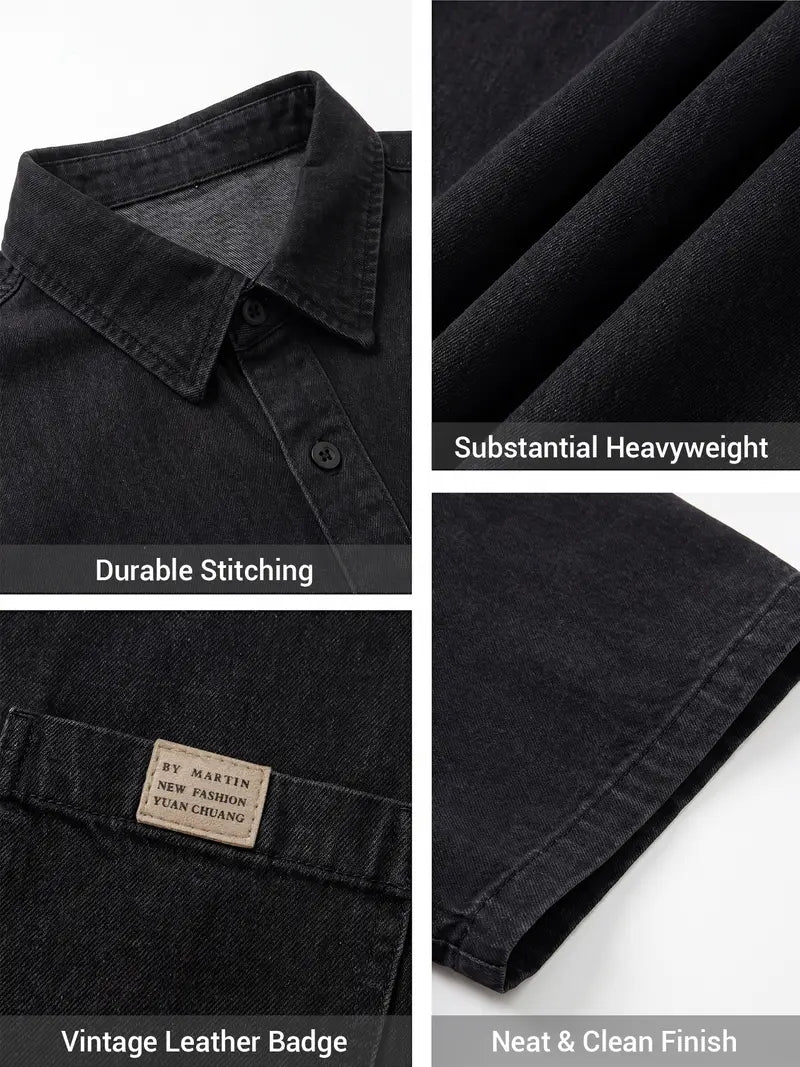 Vintage Denim Short Sleeve Shirt