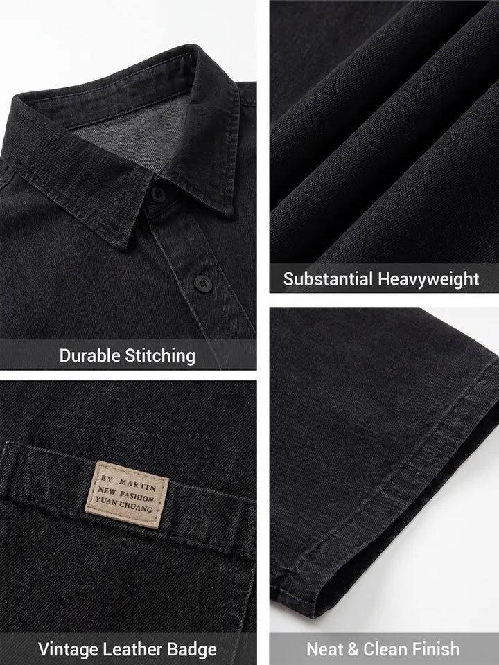 Vintage Denim Short Sleeve Shirt