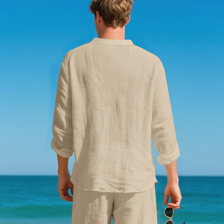 Minimal Luxe Henley Shirt