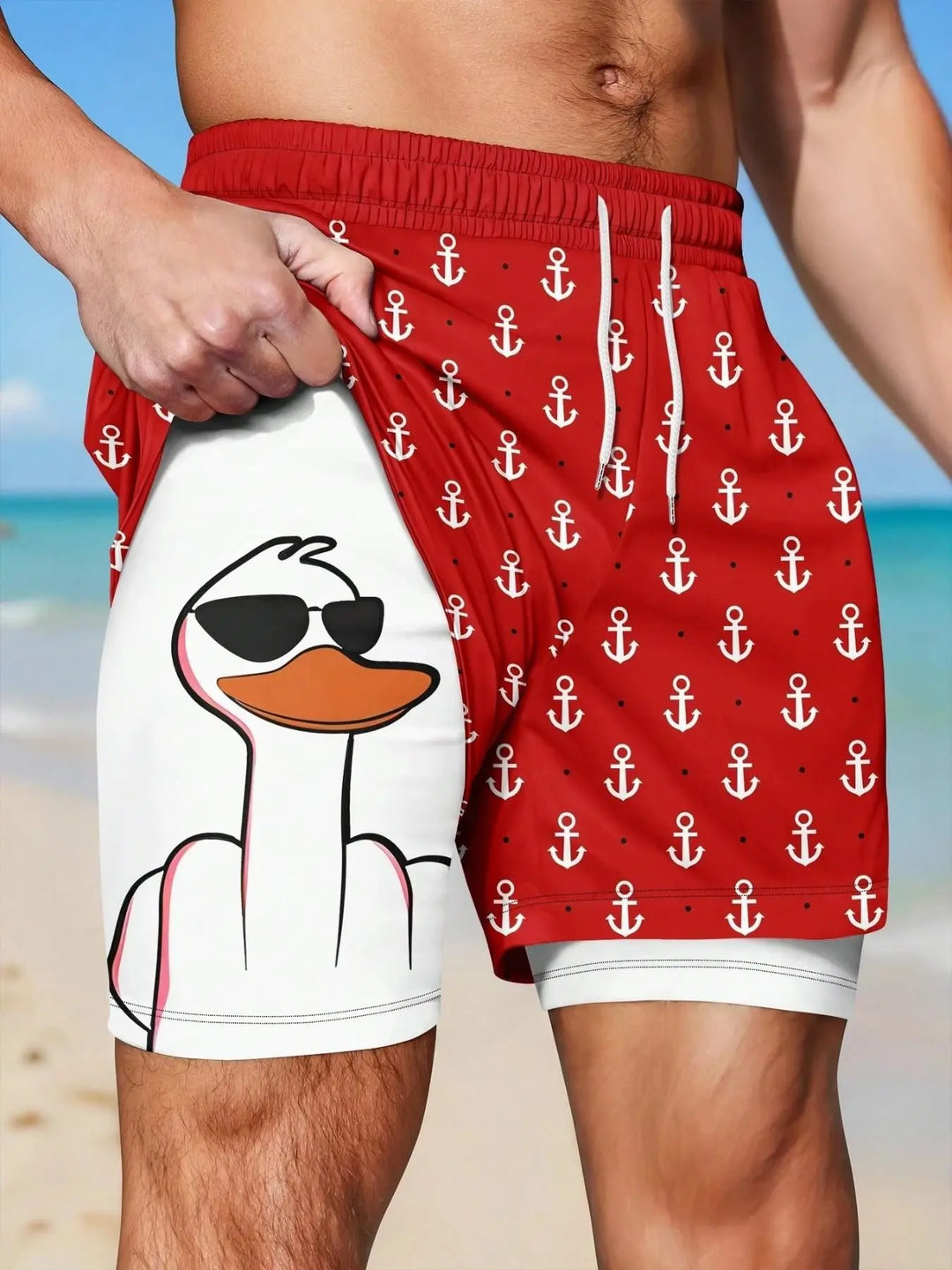 TideFlex 2-in-1 Beach Shorts
