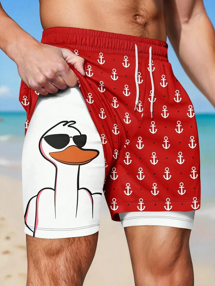 TideFlex 2-in-1 Beach Shorts