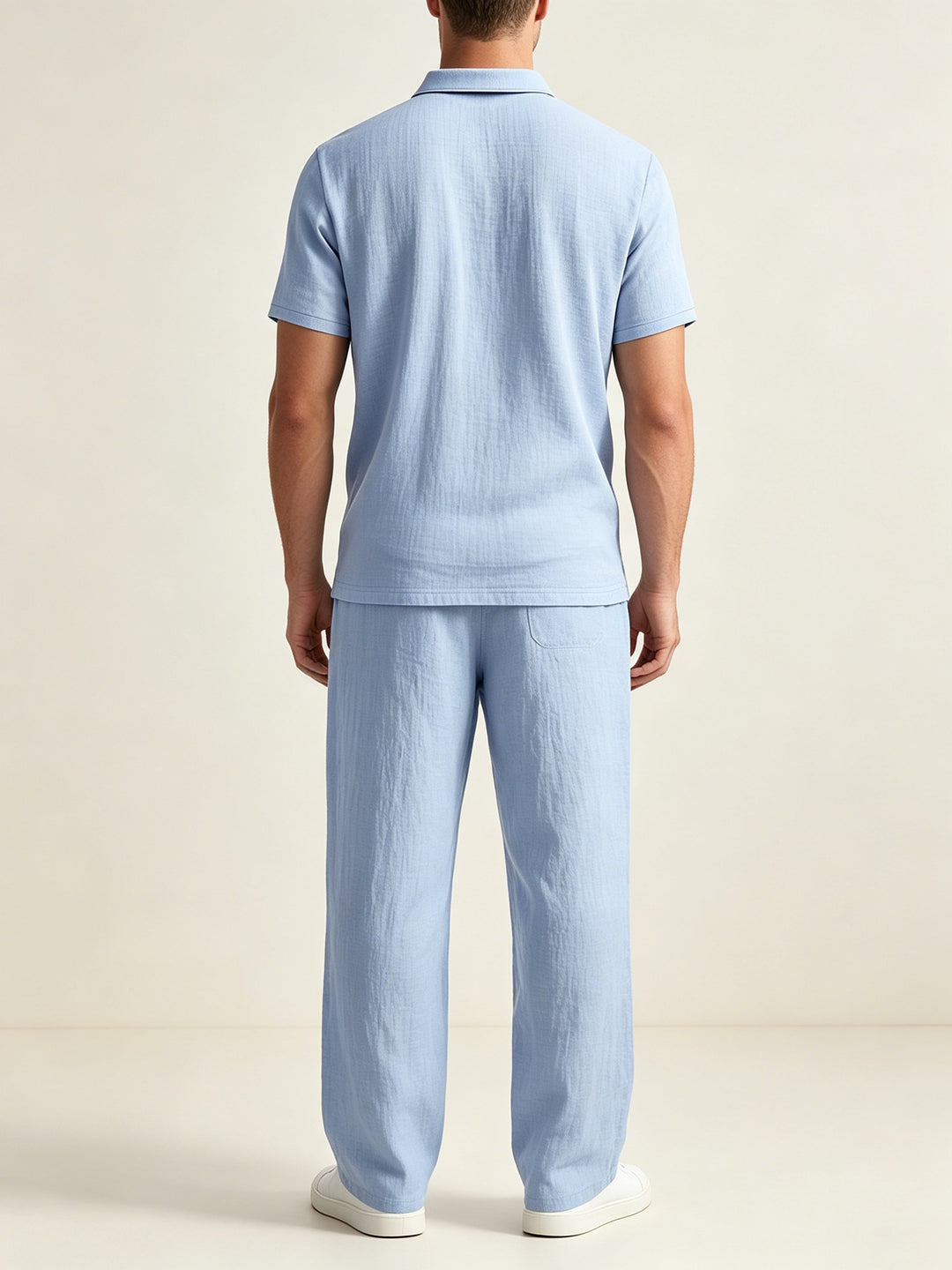 Men’s Linen Beach Two Piece Set