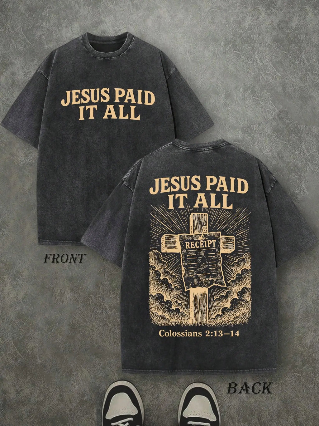Vintage Faith Oversized Tee