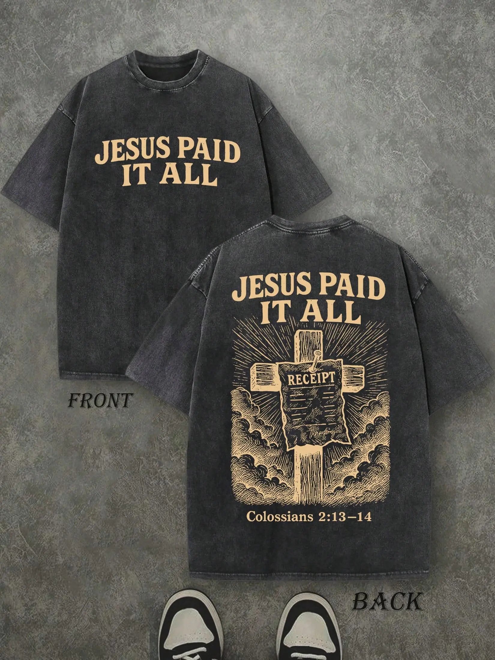 Vintage Faith Oversized Tee