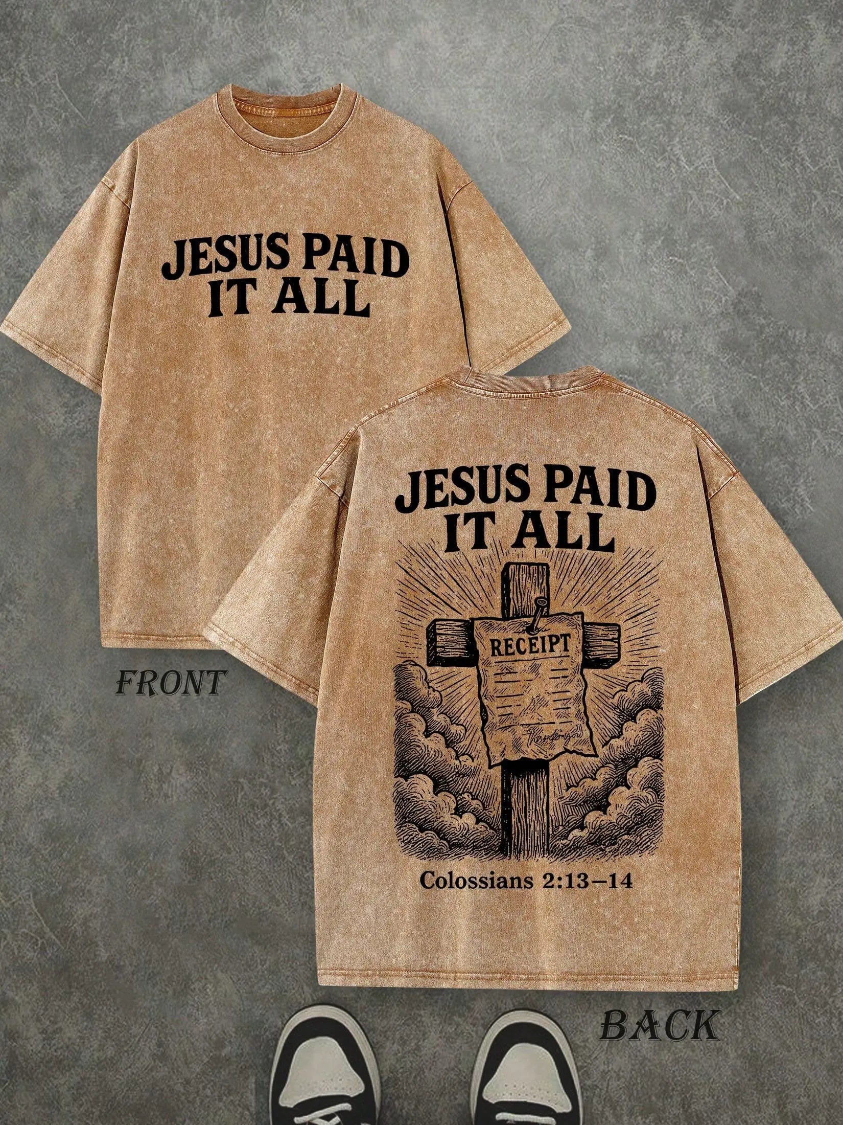 Vintage Faith Oversized Tee