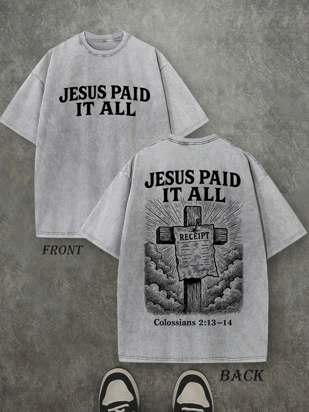 Vintage Faith Oversized Tee