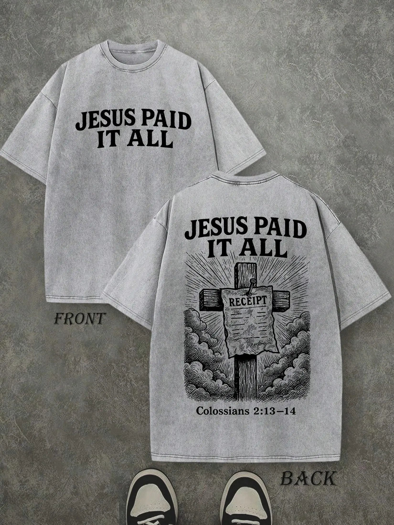 Vintage Faith Oversized Tee