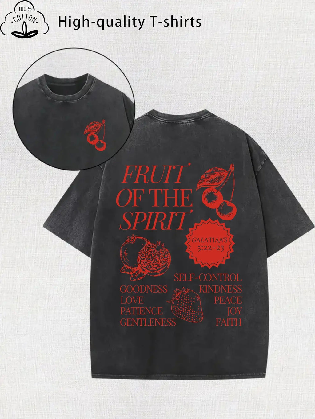 Vintage Faith Oversized Tee