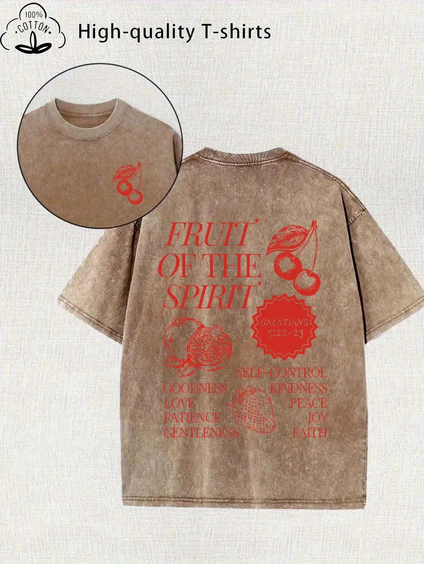 Vintage Faith Oversized Tee