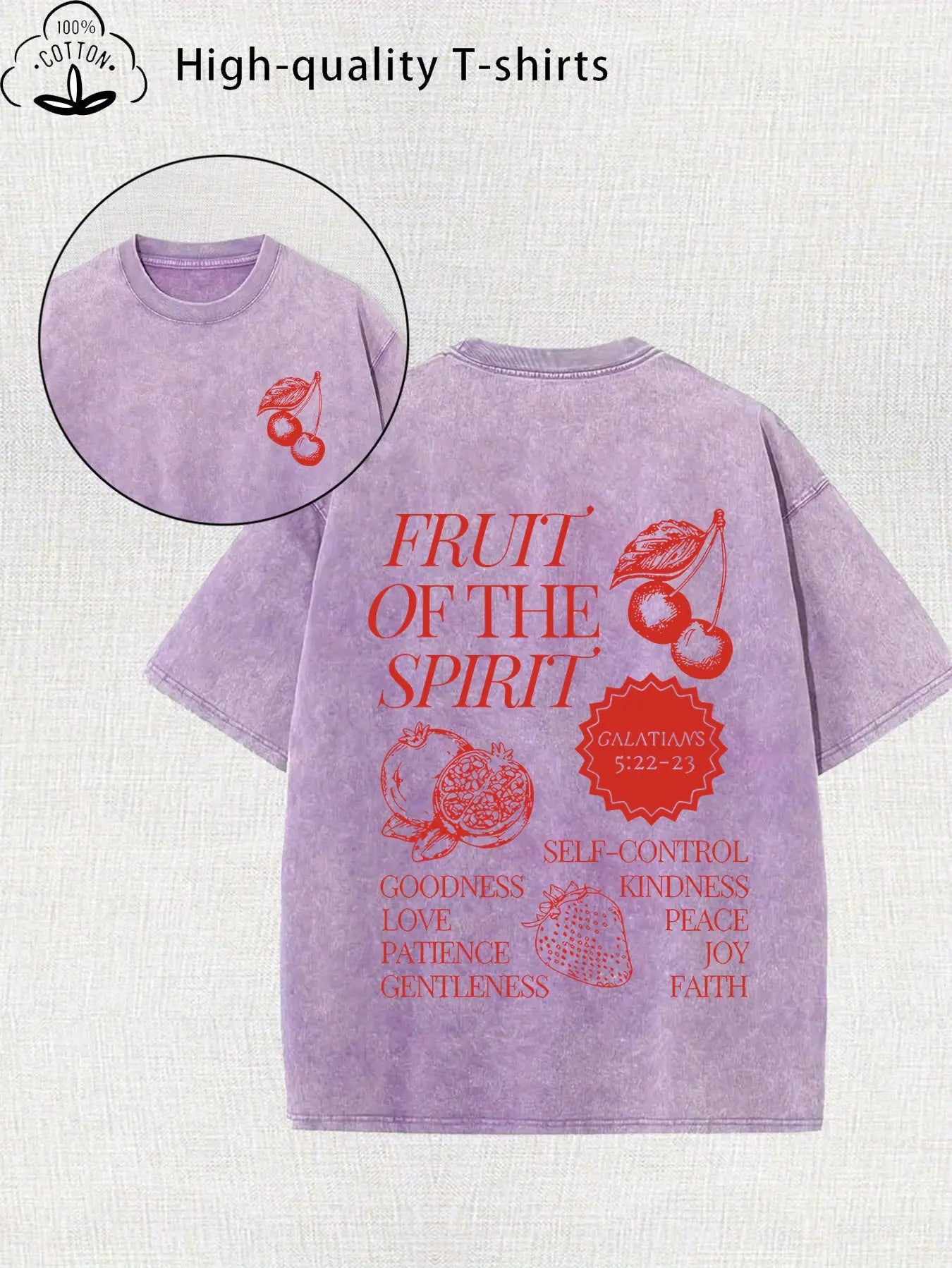 Vintage Faith Oversized Tee