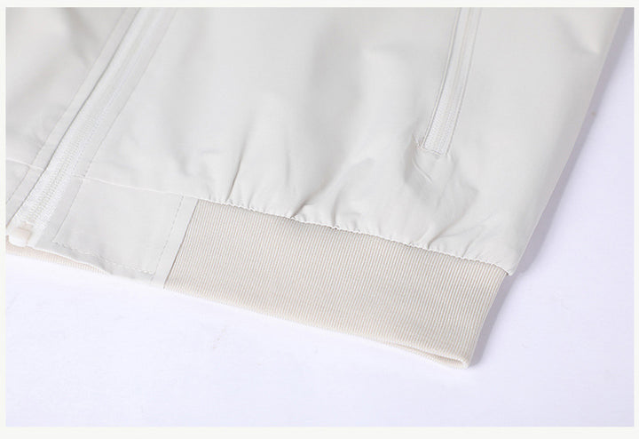 lightweight casual baseball-collar jacket