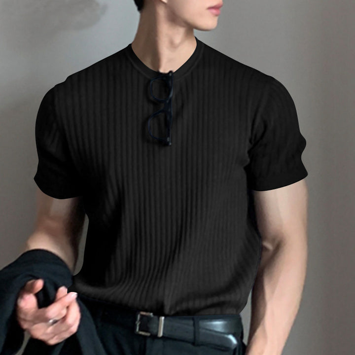 Ribbed Luxe Knit Polo