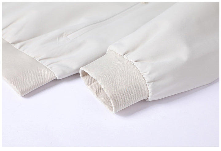 lightweight casual baseball-collar jacket