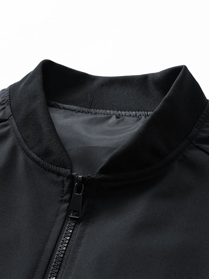 Men’s Lightweight Baseball-Collar Jacket