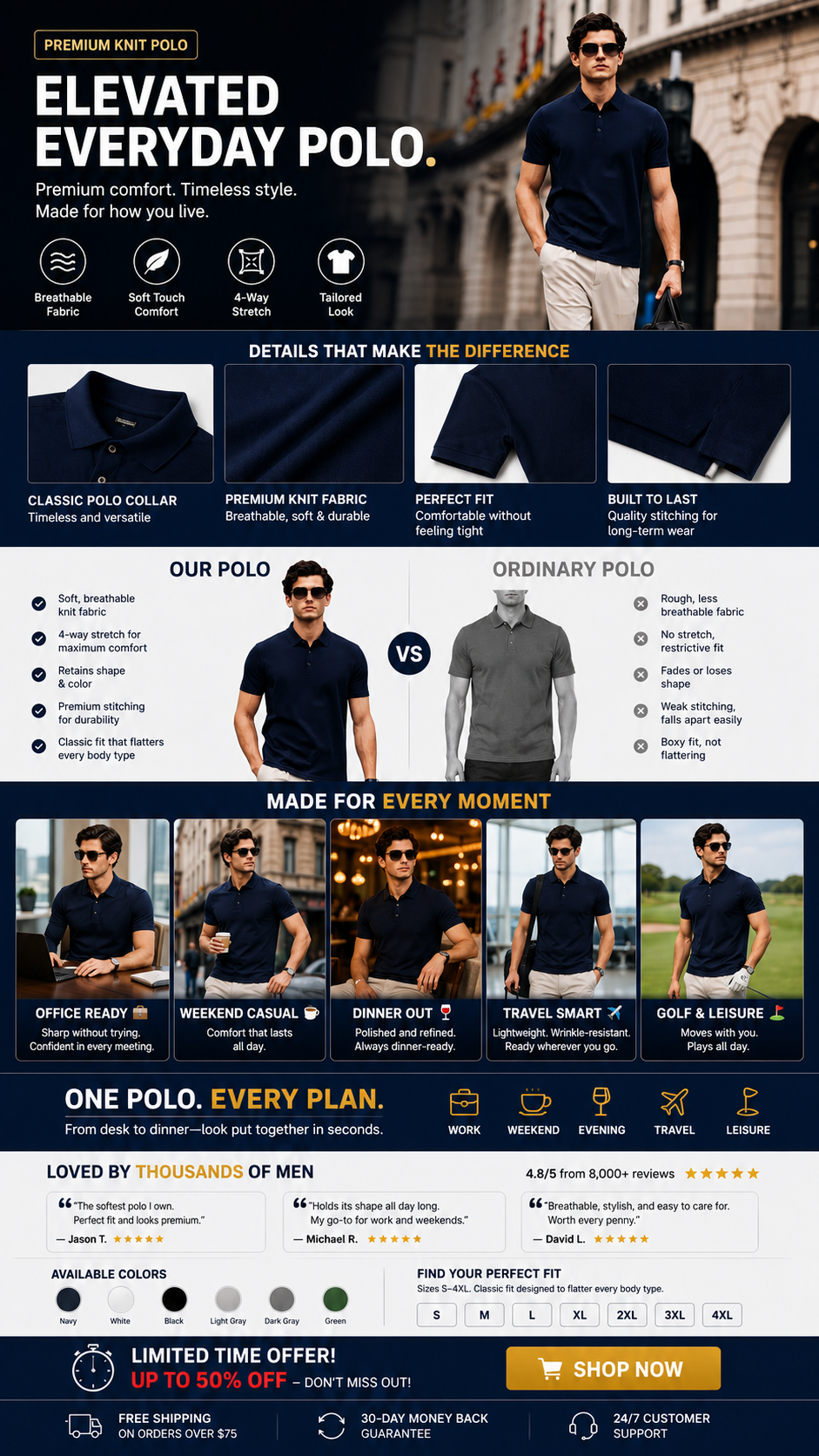 ELEVATED EVERYDAY POLO